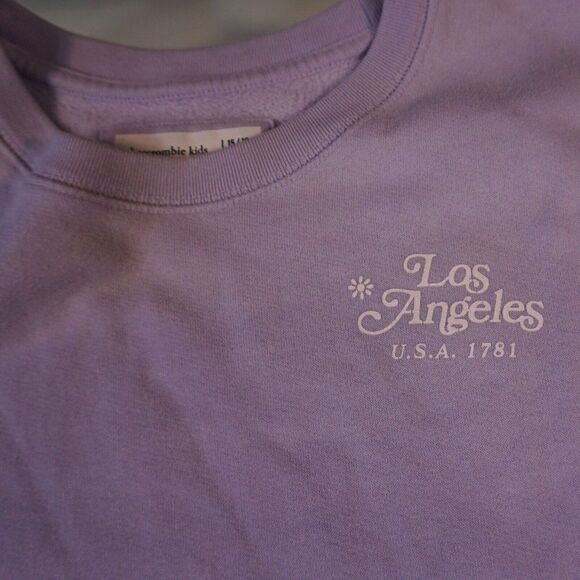 Abercrombie Kids Soft Colagiate Lilac Sweatshirt Size 15 / 16 - Picture 8 of 10